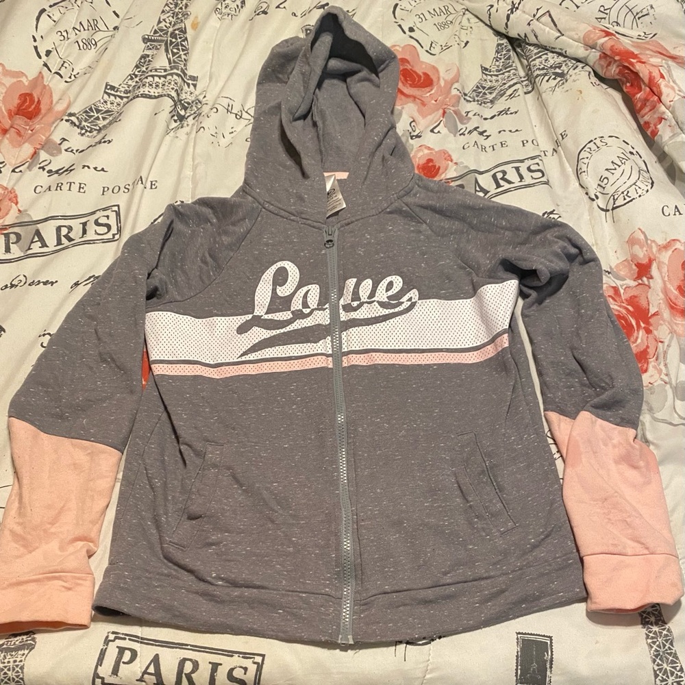 Girls athletic works love jacket Sz xl hm Pacsun women’s Sz small